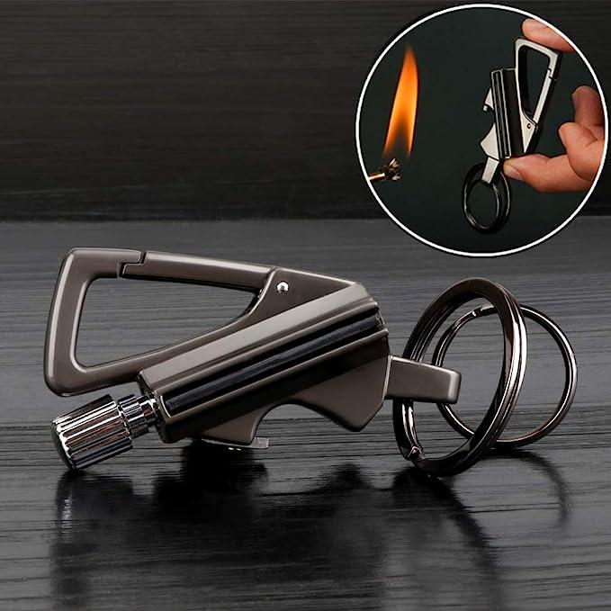 Keychain Bottle Opener and Matchstick Fire